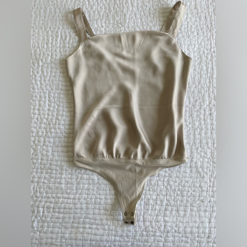 Gold Abercrombie and Fitch bodysuit